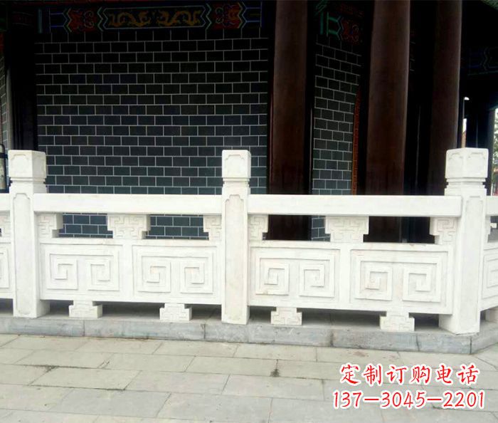 石狮大理石栏板石雕