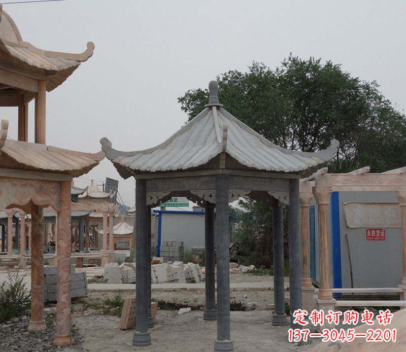 石狮大理石凉亭精美石雕