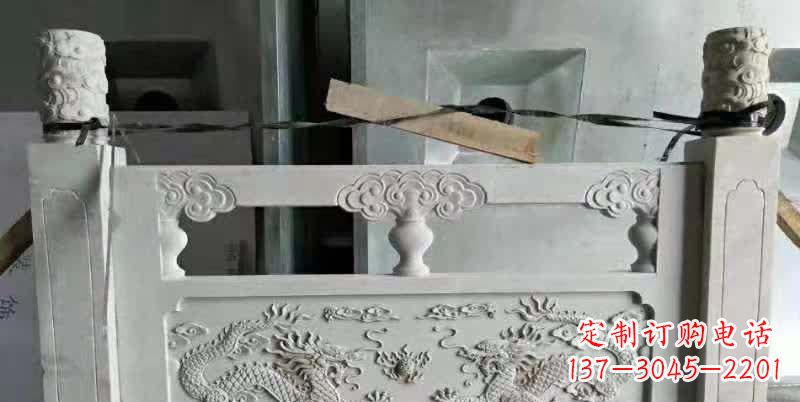 石狮大理石龙浮雕栏板雕塑