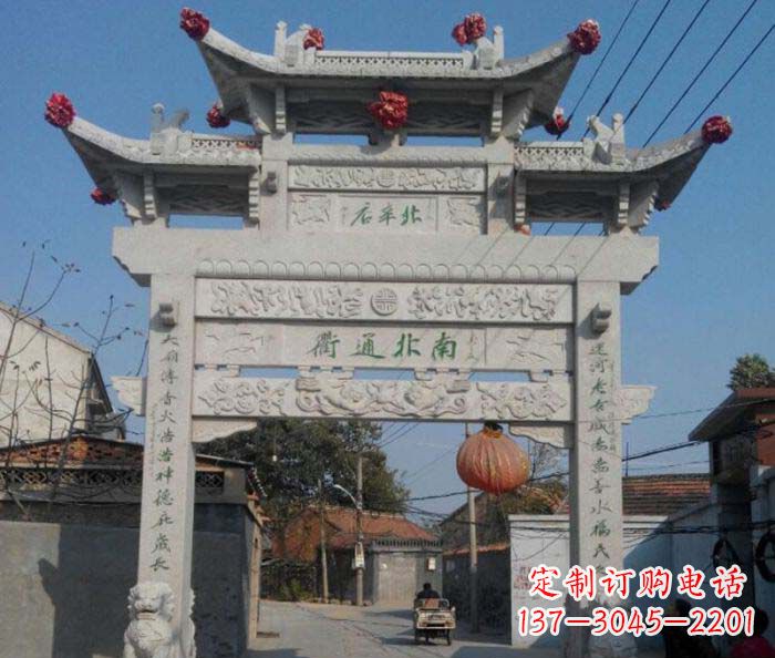 石狮优质大理石牌坊雕塑