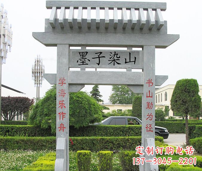 石狮高品质大理石牌坊雕塑