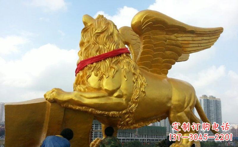 石狮玻璃钢动物雕塑——精美外观,传递动物精神