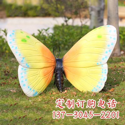 石狮精美蝴蝶雕塑