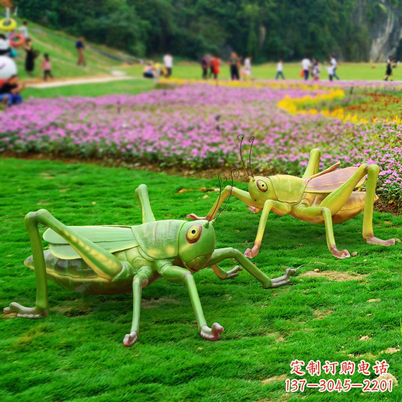 石狮精美蝗虫雕塑摆件