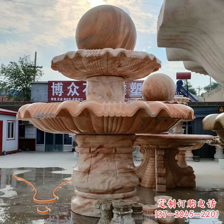 石狮风水球景观