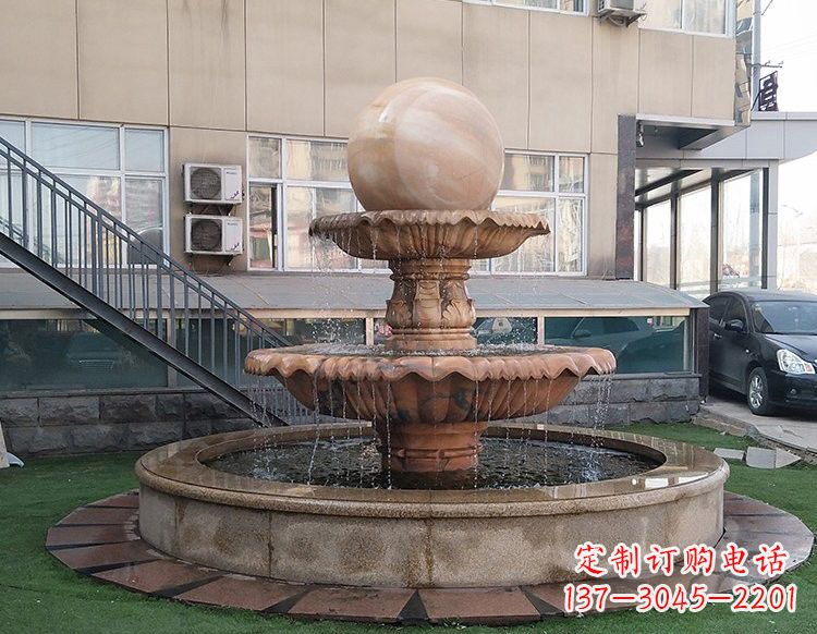 石狮独特的风水球石雕