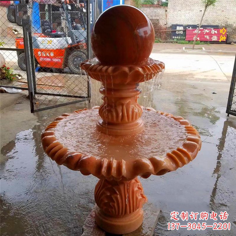 石狮风水球石头雕塑