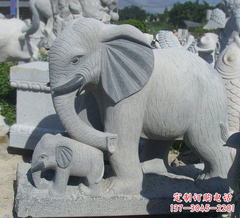 石狮雕塑艺术大象雕塑
