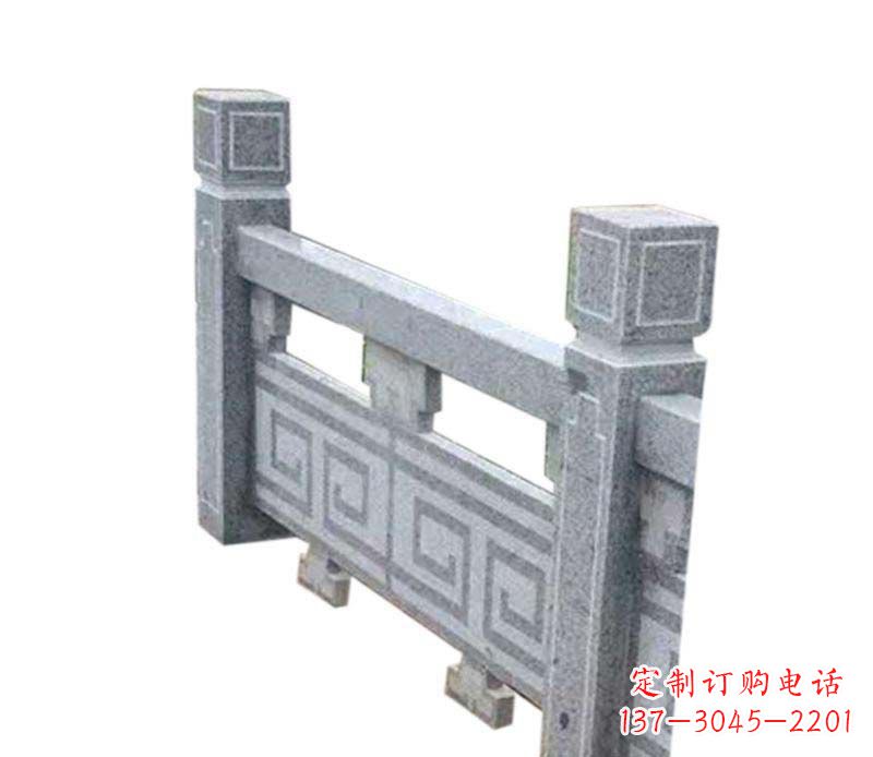 石狮精美大理石护城河栏板雕塑
