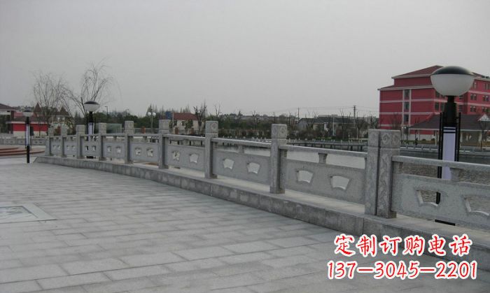 石狮公园仿古石栏板 (2)