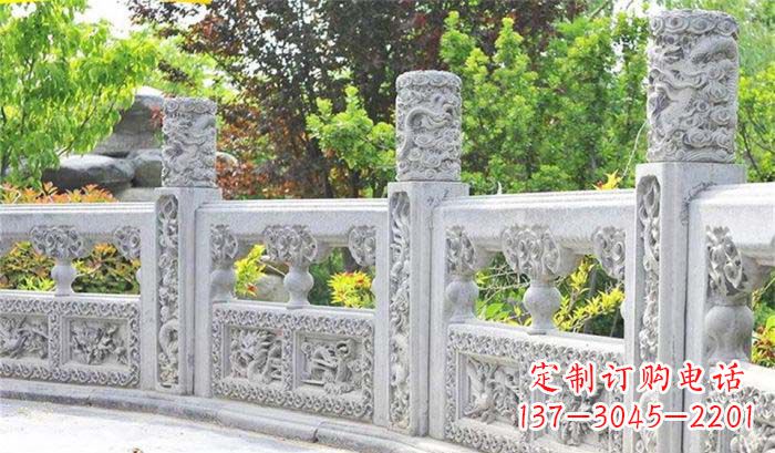 石狮公园仿古石栏板_1