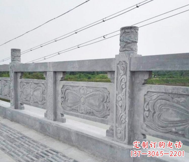 石狮公园仿古石栏板雕塑