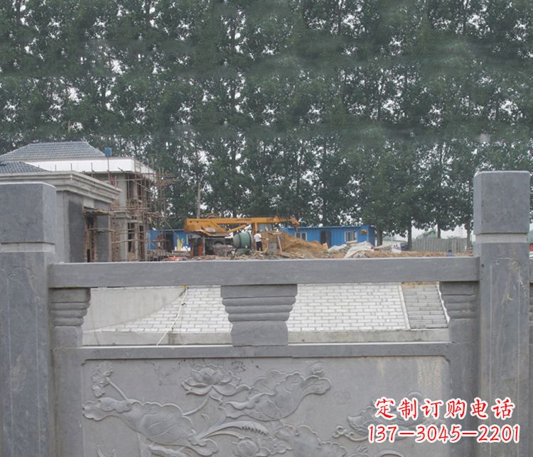 石狮独特的仿古公园石栏板雕塑
