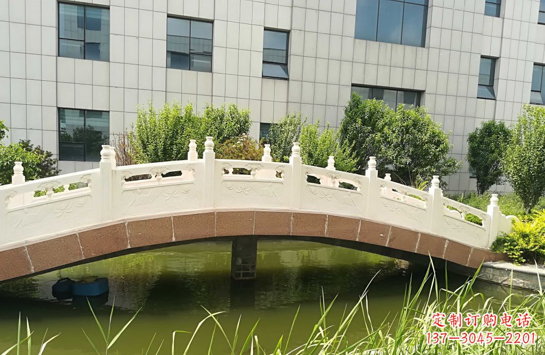石狮手工制作的汉白玉石拱桥雕塑
