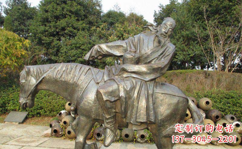 石狮动态骑马雕塑