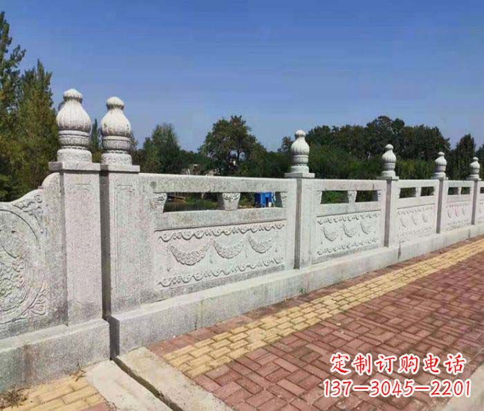 石狮艺术大理石浮雕栏板雕塑
