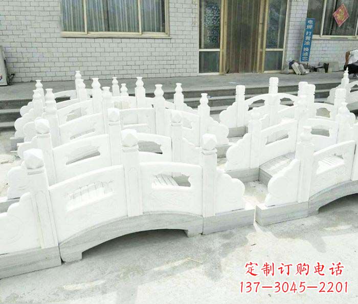 石狮专业定制大理石拱桥雕塑