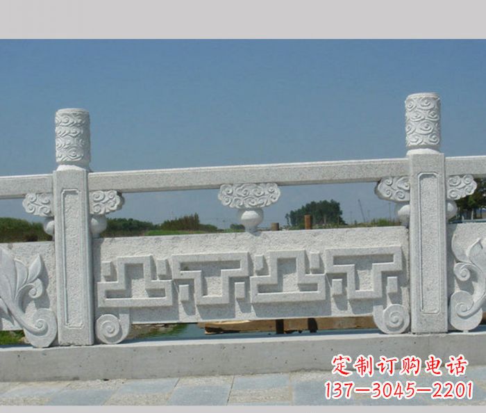 石狮公园景观大理石栏板雕塑