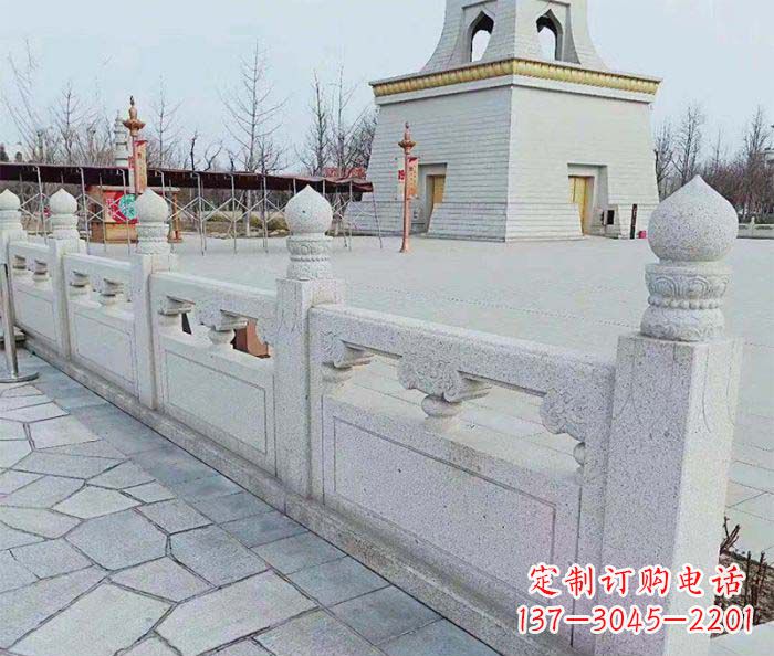 石狮精美大理石栏板石雕