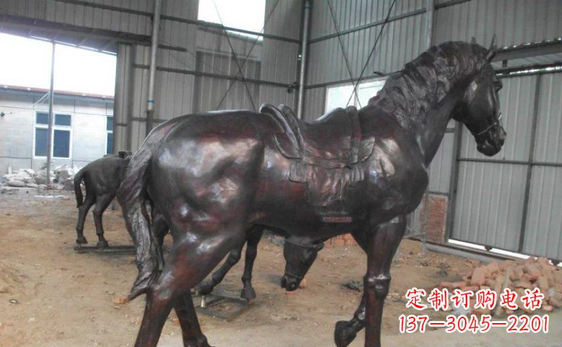 石狮公园铜马动物铜雕