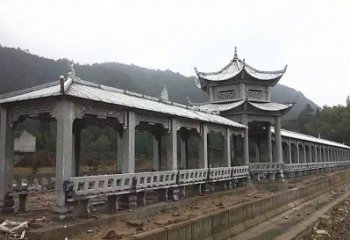 石狮中领雕塑定制精美的公园石雕亭子长廊