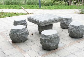 石狮新题目“古典风格石桌凳雕塑”