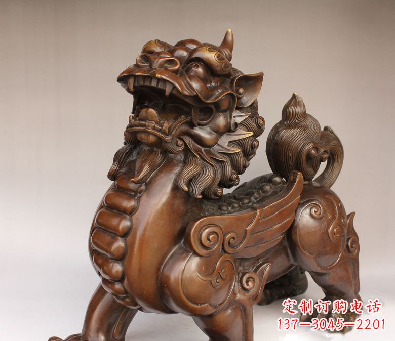 石狮古代神兽貔貅铜雕