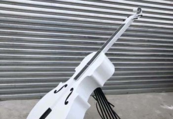 石狮精致不锈钢大提琴雕塑