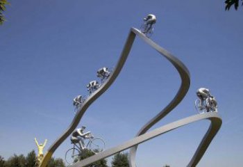 石狮不锈钢极限自行车雕塑