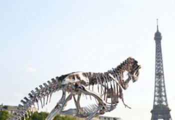 石狮精美不锈钢恐龙雕塑