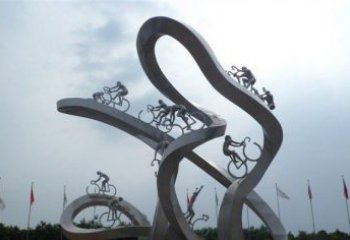石狮让你个性十足的自行车雕塑