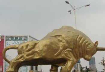 石狮拓荒牛铜雕塑-充满历史气息的精美雕塑