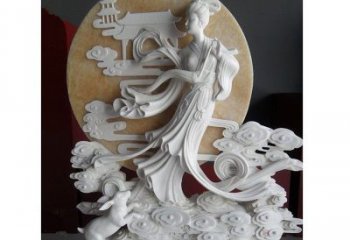 石狮汉白玉雕塑，传承神话传奇