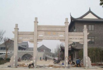 石狮石雕牌楼，让您的城市充满活力！