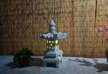 石狮专业设计、制作酒店石灯雕塑