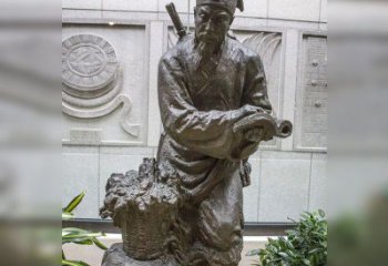 石狮中领雕塑自主研发了高雅李时珍铜雕，它以历…