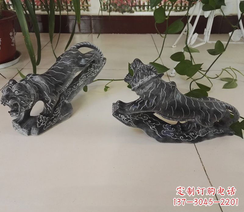 石狮青石大型老虎雕塑是由中领雕塑设计制作的一…