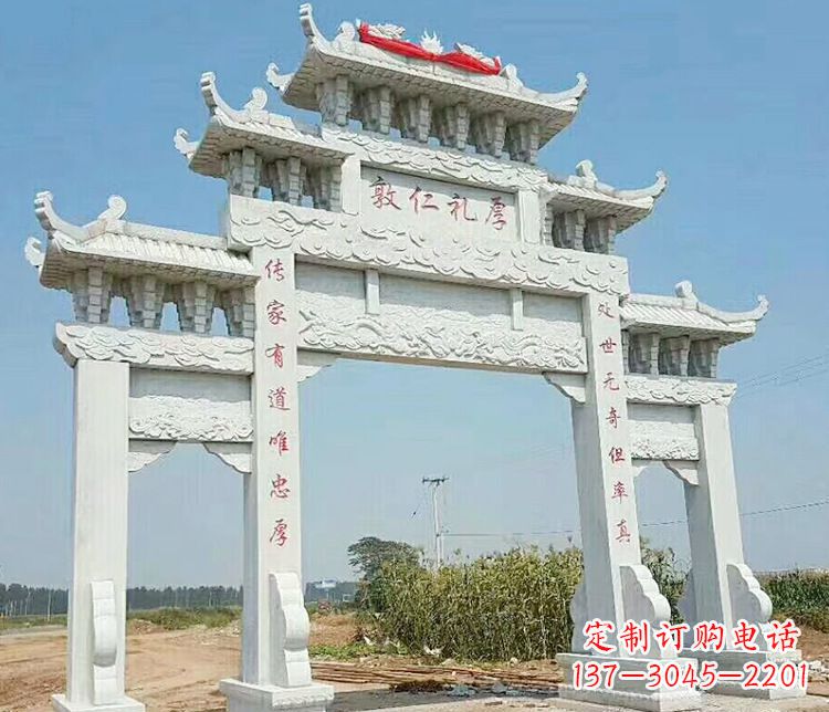 石狮牌坊石雕,装点你的生活