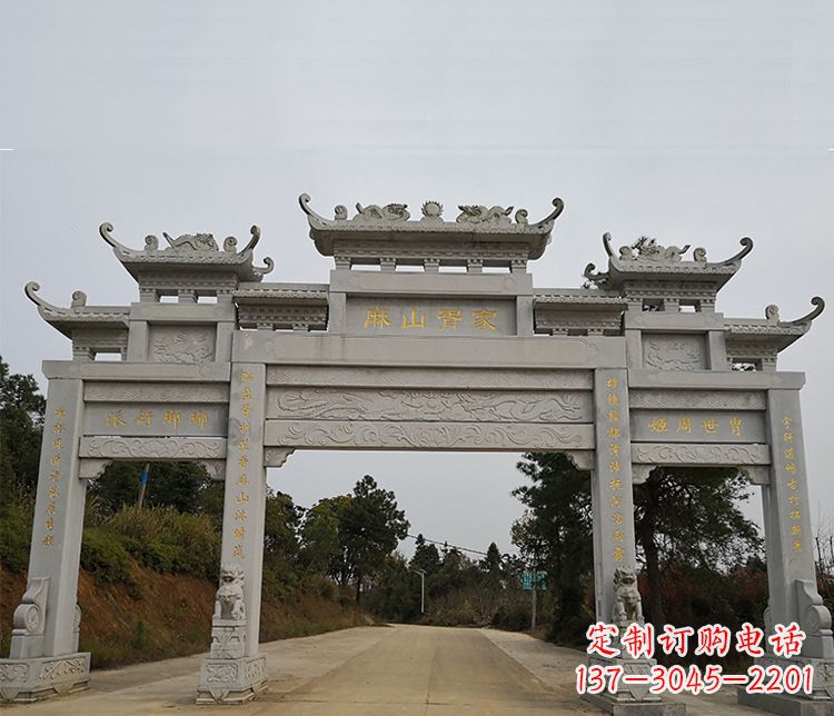 石狮牌坊石雕—精美且经久不衰的传统艺术品