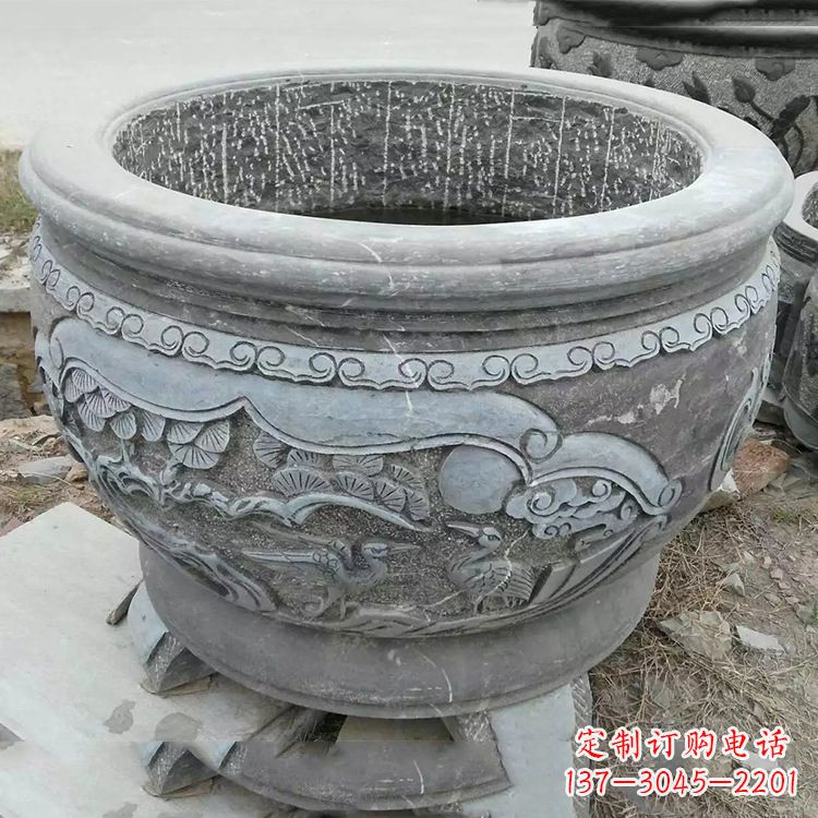 石狮石刻园林鱼缸