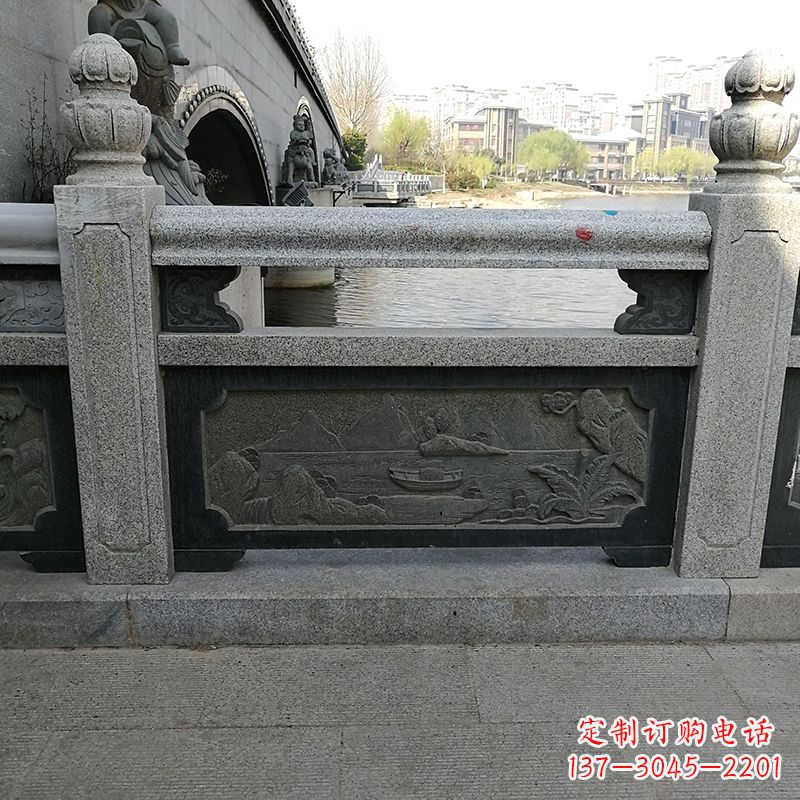 石狮石栏板雕刻