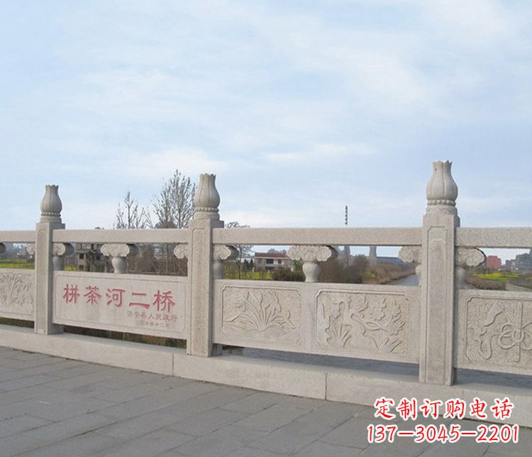 石狮石栏板景区石雕