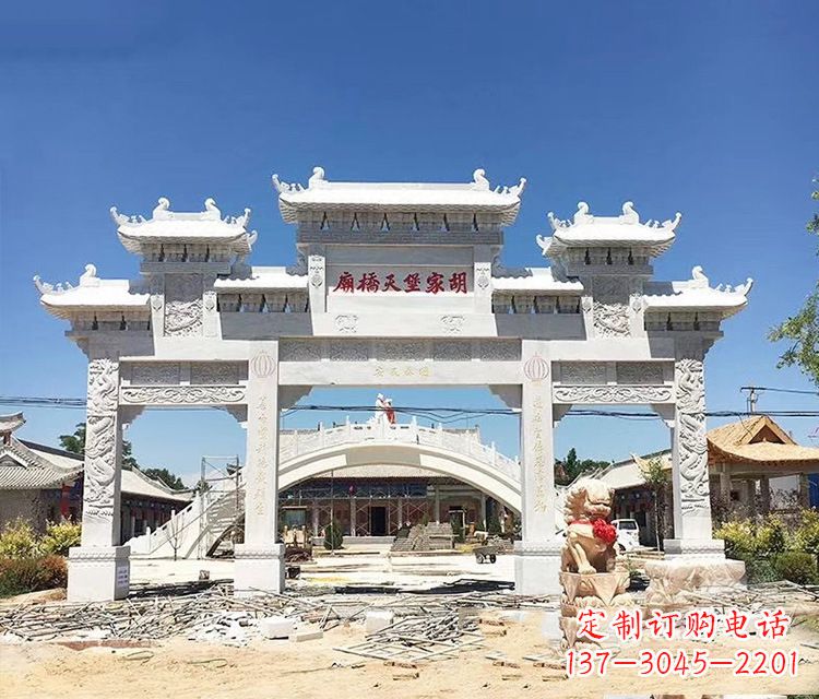 石狮石牌坊的雕刻