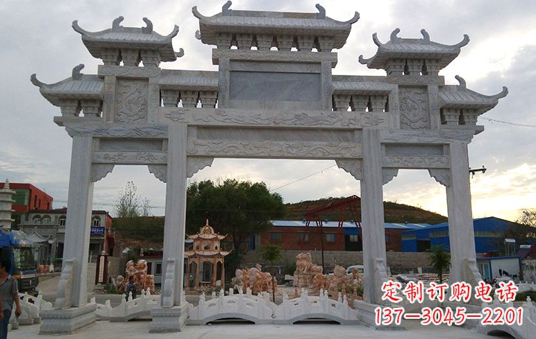 石狮石牌坊雕刻