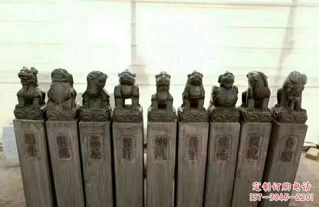 石狮栓马桩石雕