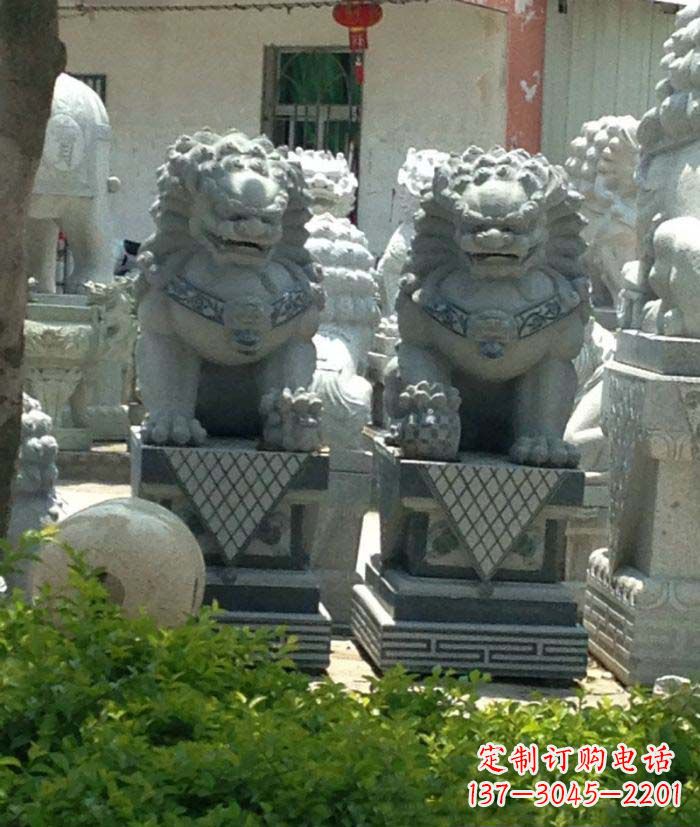 石狮寺庙景观仿古石狮子