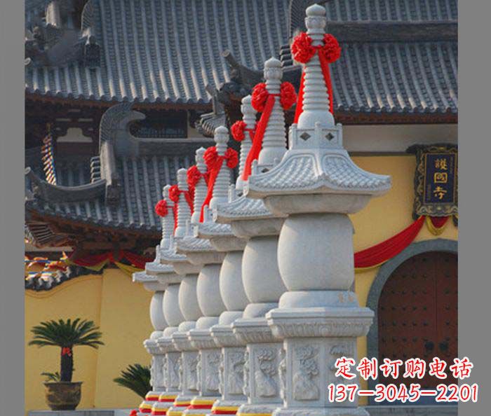 石狮寺庙景观舍利塔石雕