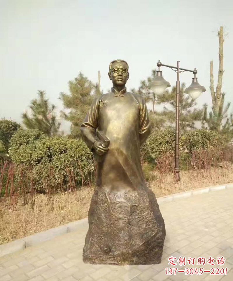 石狮陶行知人物铜雕1