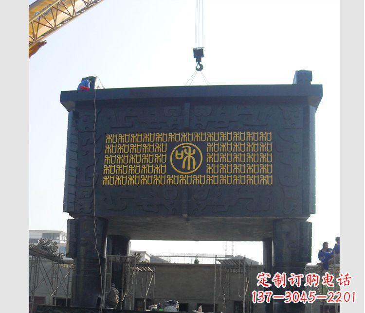 石狮铜雕大型鼎盛香炉