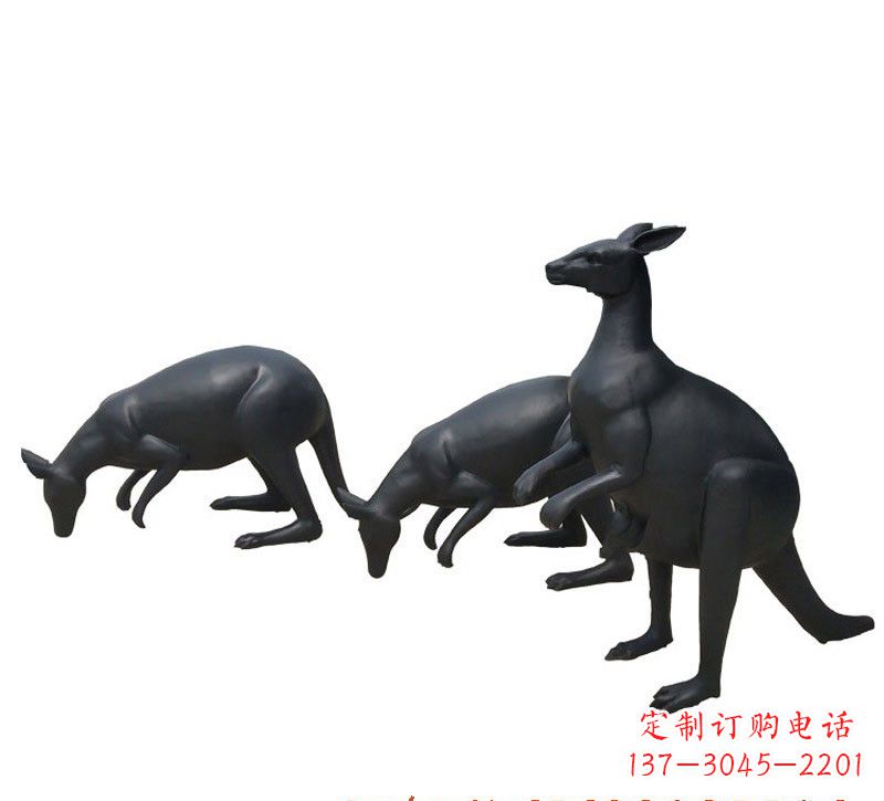 石狮铜雕袋鼠雕塑